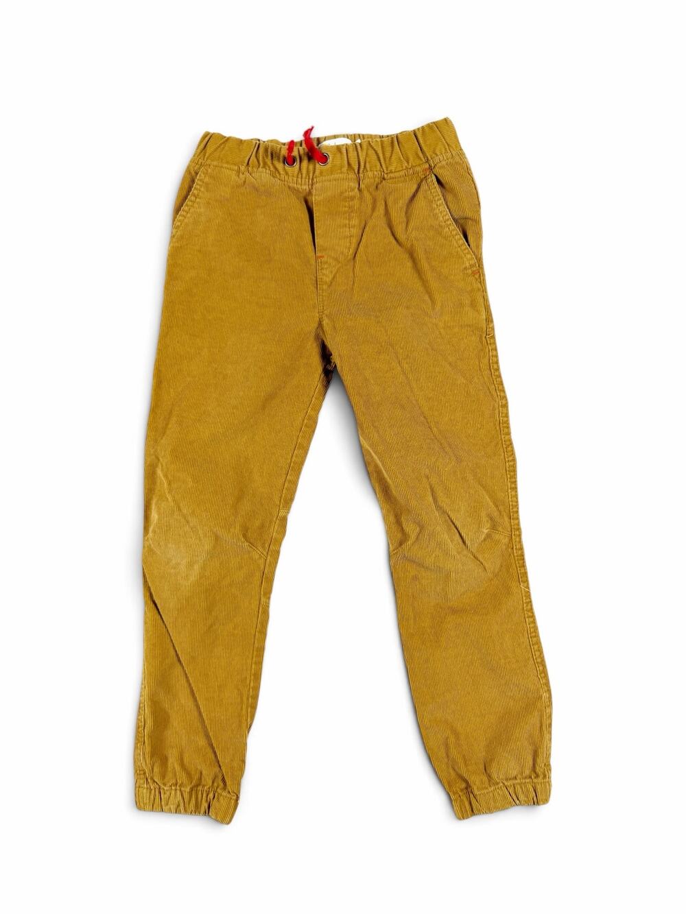 Mini Boden Corduroy Jogger Pants Mustard Yellow Pull On Boys Size 6 year